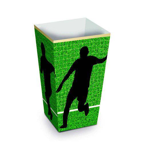 Tamanhos, Medidas e Dimensões do produto 10 Caixas para Pipoca Futebol Decoração Festas