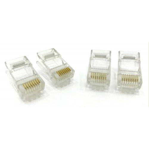 Tamanhos, Medidas e Dimensões do produto 1000 Conectores Rj45 Cabo Rede Lan Plug Ethernet