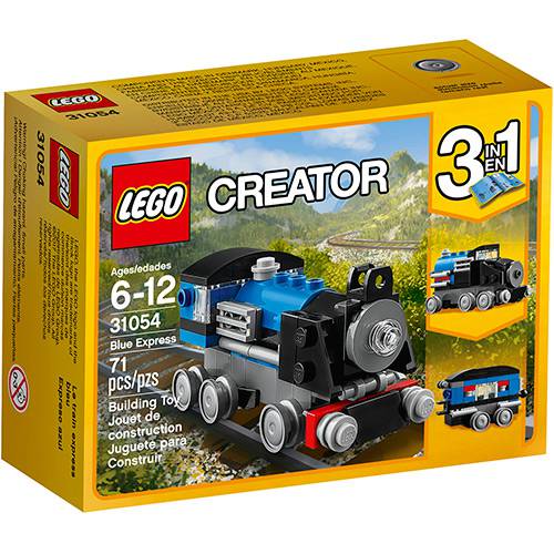 Tamanhos, Medidas e Dimensões do produto 31054 - LEGO Creator - Expresso Azul