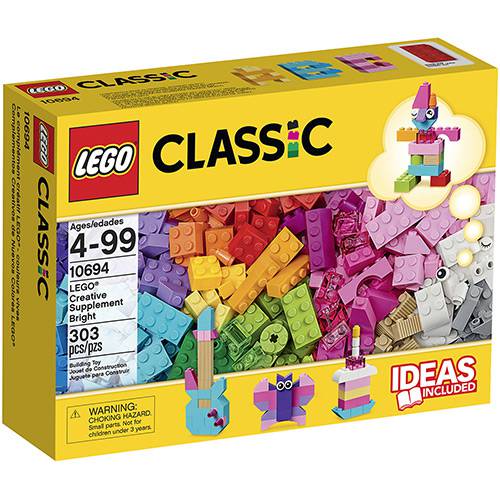 Tamanhos, Medidas e Dimensões do produto 10694 - LEGO Classic - Suplemento Criativo e Colorido