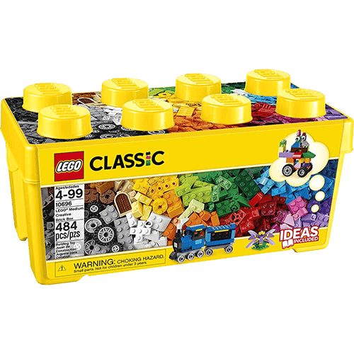 Tamanhos, Medidas e Dimensões do produto 10696 - LEGO Classic - Caixa Média de Peças Criativas