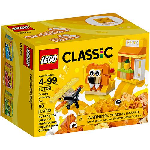 Tamanhos, Medidas e Dimensões do produto 10709 - LEGO Classic - Caixa de Criatividade Laranja