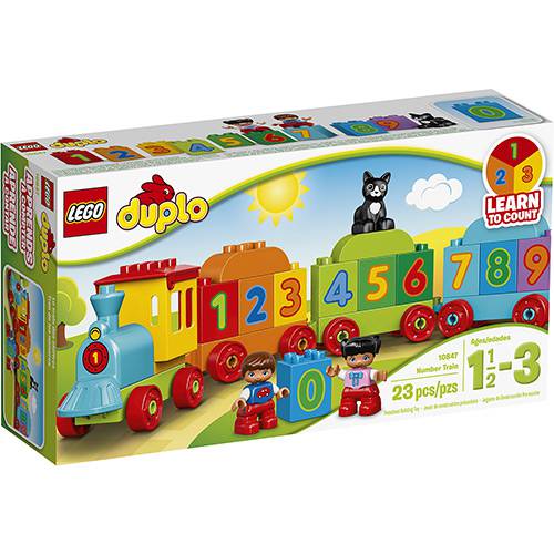 Tamanhos, Medidas e Dimensões do produto 10847 - LEGO Duplo - o Trenzinho dos Números