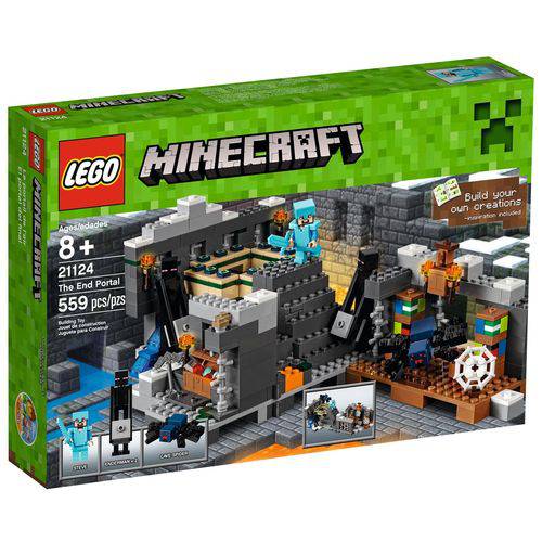 Tamanhos, Medidas e Dimensões do produto 21124 - LEGO Minecraft - o Portal do Fim