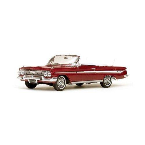 Tamanhos, Medidas e Dimensões do produto 1961 Chevrolet Impala Conversível Vermelho - Escala 1:18 - Sun Star