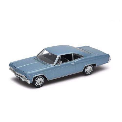 Tamanhos, Medidas e Dimensões do produto 1965 Chevrolet Impala SS 396 - Escala 1:24 - Welly - Azul