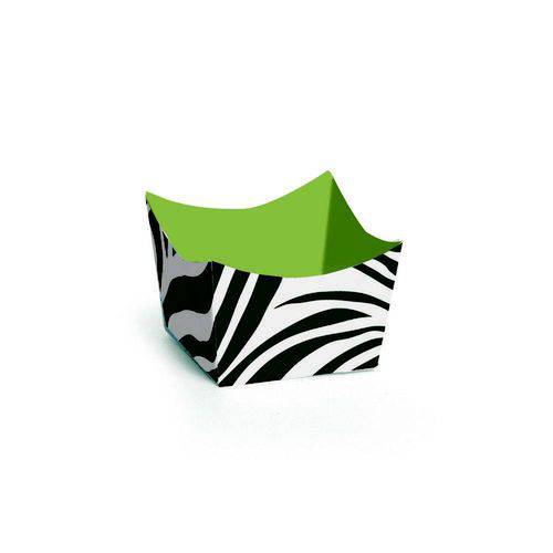Tamanhos, Medidas e Dimensões do produto 24 Forminhas Doce Cachepot Safari Zebra Dec. Festas