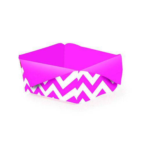 Tamanhos, Medidas e Dimensões do produto 24 Forminhas Doce Toalhinha Missoni Pink Dec. Festas