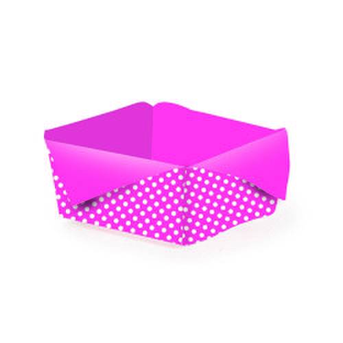 Tamanhos, Medidas e Dimensões do produto 24 Forminhas Doce Toalhinha Poa Pink Dec. Festas