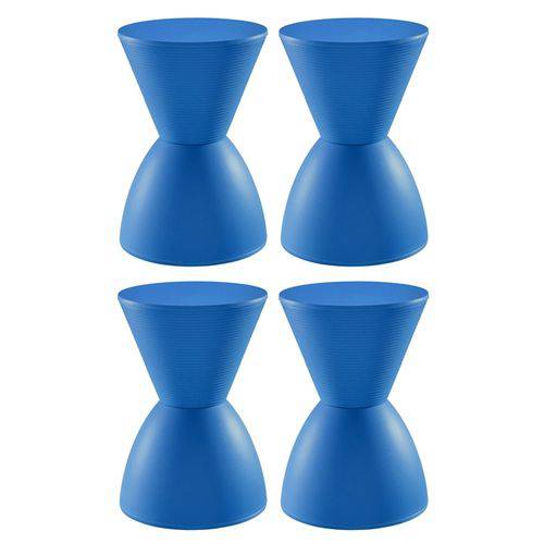 Tamanhos, Medidas e Dimensões do produto 4 X Banquetas Tub - Prince - Azul