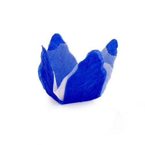 Tamanhos, Medidas e Dimensões do produto 40 Forminhas Doce Organza Azul Cobalto Dec. Festas