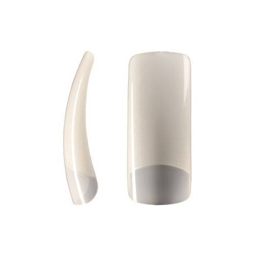 Tamanhos, Medidas e Dimensões do produto 500 Tips para Alongamento Unhas Acrigel - Porcelanas - Gel - Cor Natural Reta