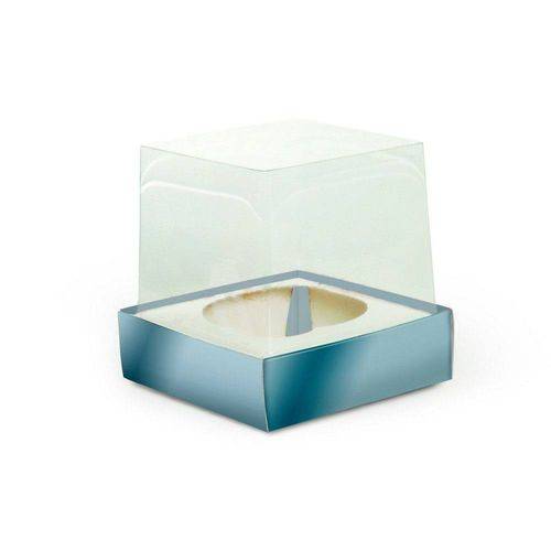 Tamanhos, Medidas e Dimensões do produto 6 Caixas Cupcake Mini com Visor Prata Dec. Festas