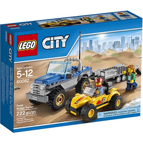 Tamanhos, Medidas e Dimensões do produto 60082 - LEGO City - Buggy Trailer das Dunas