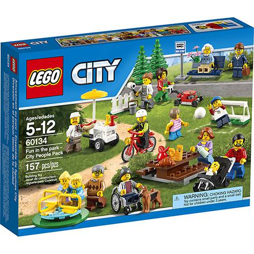 Tamanhos, Medidas e Dimensões do produto 60134 - LEGO City - Diversão no Parque - Pack Pessoas da Cidade