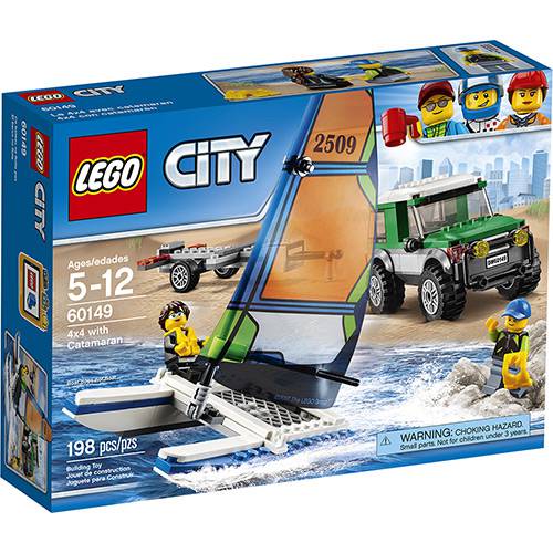 Tamanhos, Medidas e Dimensões do produto 60149 - LEGO City - 4x4 com Catamarã