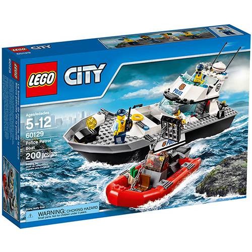 Tamanhos, Medidas e Dimensões do produto 60129 - LEGO City - Barco de Patrulha da Polícia