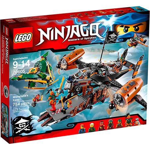 Tamanhos, Medidas e Dimensões do produto 70605 - LEGO Ninjago - Fortaleza do Infortúnio