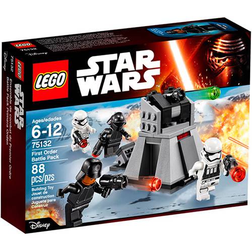 Tamanhos, Medidas e Dimensões do produto 75132 - LEGO Star Wars - Star Wars Pack de Combate da Primeira Ordem