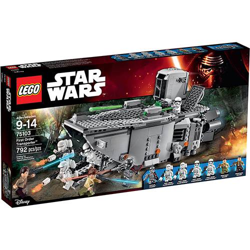 Tamanhos, Medidas e Dimensões do produto 75103 - LEGO Star Wars - Star Wars Transporter da Primeira Ordem