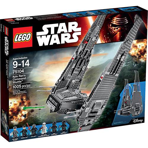 Tamanhos, Medidas e Dimensões do produto 75104 - LEGO Star Wars - Star Wars Command Shuttle de Kylo Ren