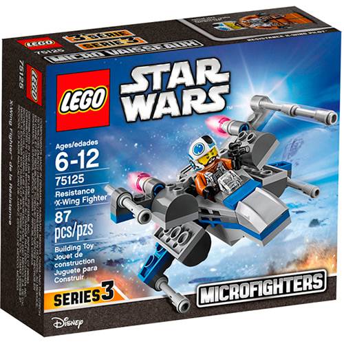 Tamanhos, Medidas e Dimensões do produto 75125 - LEGO Star Wars - Star Wars X-Wing Fighter da Resistência