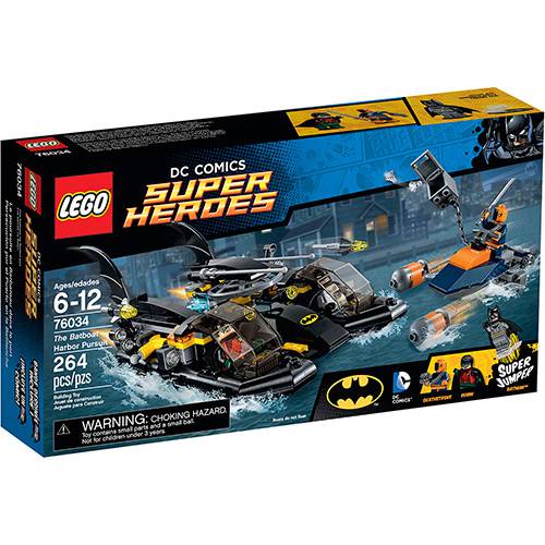 Tamanhos, Medidas e Dimensões do produto 76034 - LEGO Super Heroes - a Perseguição de Batbarco no Porto