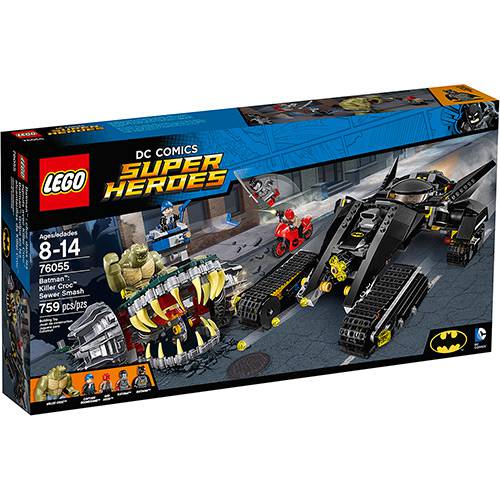 Tamanhos, Medidas e Dimensões do produto 76055 - LEGO Super Heroes - Batman: Crocodilo - Combate Nos Esgotos