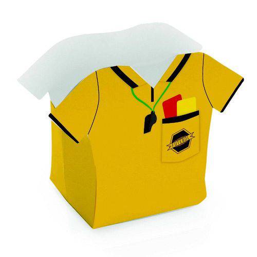 Tamanhos, Medidas e Dimensões do produto 8 Caixas Cartão Camisa Juiz de Futebol Dec. Festas