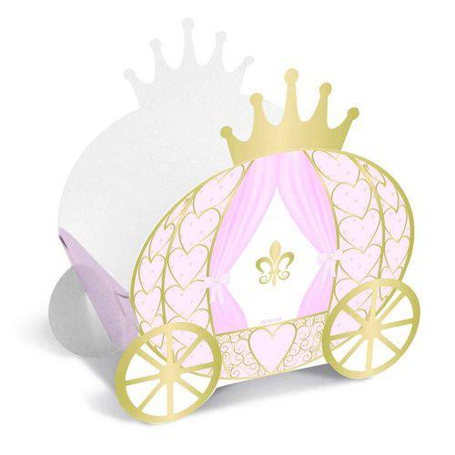 Tamanhos, Medidas e Dimensões do produto 8 Caixas Cartão Carruagem Princesa Decoração Festas
