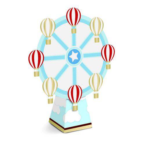 Tamanhos, Medidas e Dimensões do produto 8 Caixas Mini Cone com Aplique Roda Decoração Festas