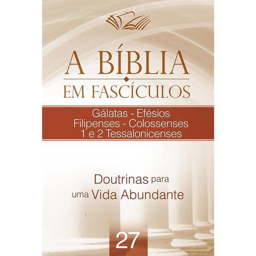 Tamanhos, Medidas e Dimensões do produto A Bíblia em Fascículos - Gálatas - Efésios e Outros - Vol. 27