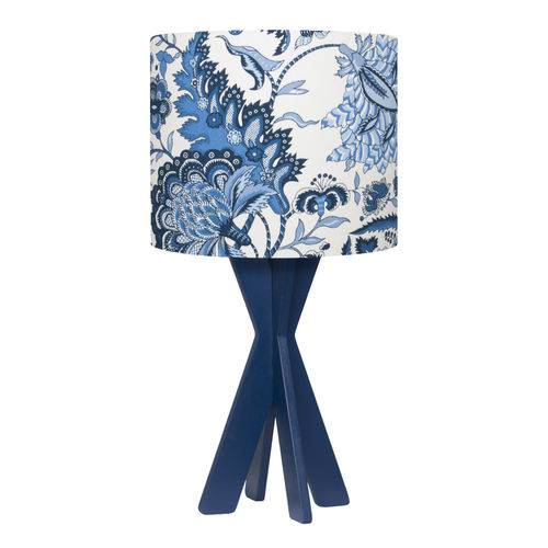 Tamanhos, Medidas e Dimensões do produto Abajur Floral Azul