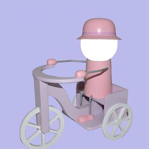 Tamanhos, Medidas e Dimensões do produto Abajur - Luminária Infantil LED - Triciclo