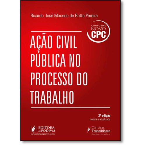 Tamanhos, Medidas e Dimensões do produto Ação Civil Pública no Processo do Trabalho - 2ª Ed.