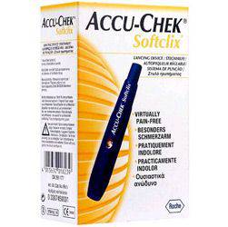Tamanhos, Medidas e Dimensões do produto Accu-Chek Soft Clix Lancetador Azul - Roche