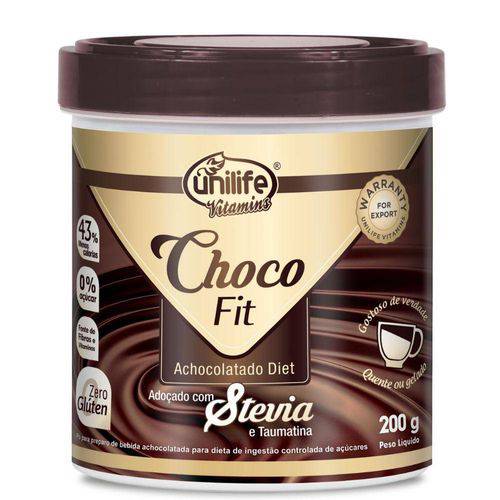 Tamanhos, Medidas e Dimensões do produto Achocolatado Diet Choco Fit 200g