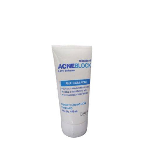 Tamanhos, Medidas e Dimensões do produto AcneBlock Nixoderm Sabonete Líquido Facial 150ml - 0,25% Triclosano
