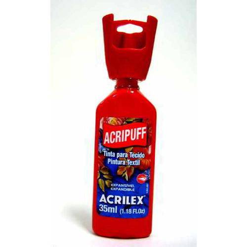 Tamanhos, Medidas e Dimensões do produto Acripuff-Tinta para Expansão a Calor 35ml Acrilex Vermelho Fogo 507