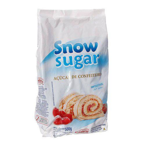 Tamanhos, Medidas e Dimensões do produto Açúcar Confeiteiro Snow Sugar com 500g Mavalério