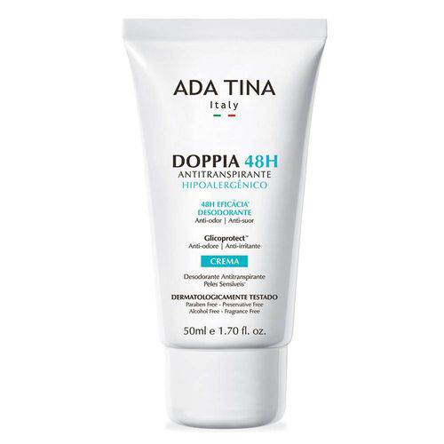 Tamanhos, Medidas e Dimensões do produto Ada Tina Doppia 48h Antitranspirante Hipoalergênico - Desodorante Antitranspirante em Creme 50ml