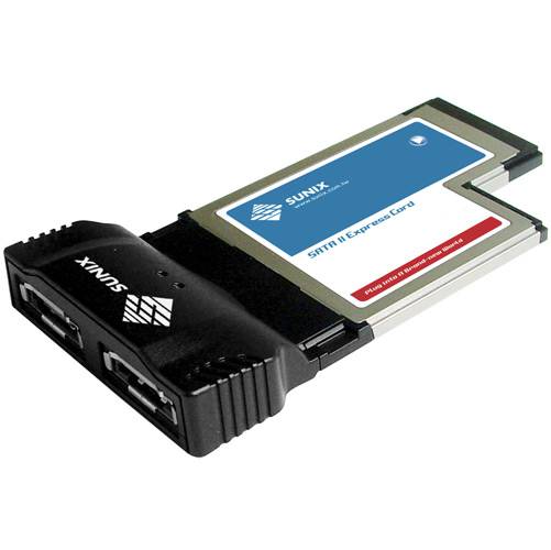 Tamanhos, Medidas e Dimensões do produto Adaptador Express Card C/ 2 Portas Sata 54mm - Sunix