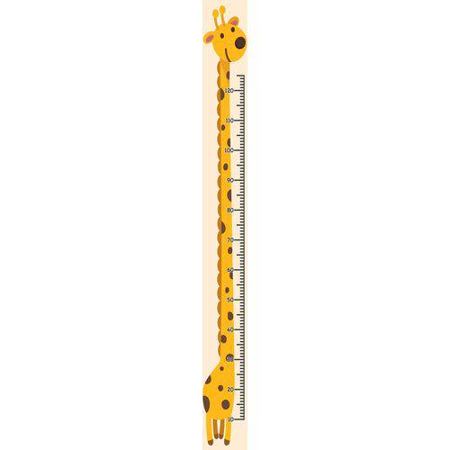 Tamanhos, Medidas e Dimensões do produto Adesivo Autocolante Régua de Crescimento Infantil Girafa 15cm X 1,5m
