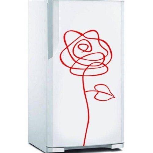 Tamanhos, Medidas e Dimensões do produto Adesivo de Geladeira Rosa / Flor