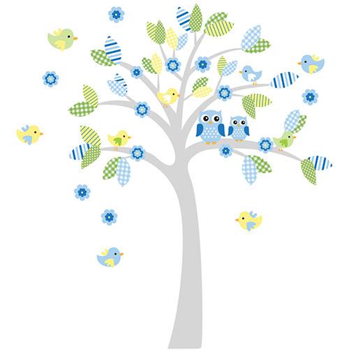 Tamanhos, Medidas e Dimensões do produto Adesivo de Parede Árvore para Quarto Infantil Candy Tree Menino Stixx Adesivos Criativos Colorido (216,7x207cm)