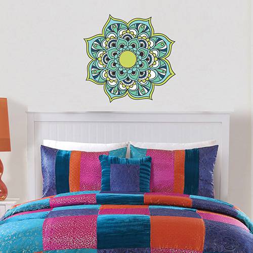 Tamanhos, Medidas e Dimensões do produto Adesivo de Parede Decorativo Stixx Mandala Nature Colorido (60x60cm)