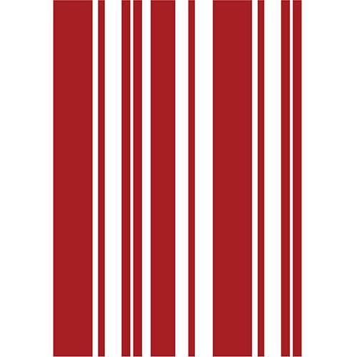 Tamanhos, Medidas e Dimensões do produto Adesivo de Parede Listrado Stripes Stixx Adesivos Criativos Vermelho Carmim