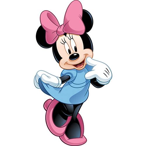 Tamanhos, Medidas e Dimensões do produto Adesivo de Parede Mickey & Friends Minnie Mouse Roommates Azul/Rosa/Preto (101,6x45,7cm)