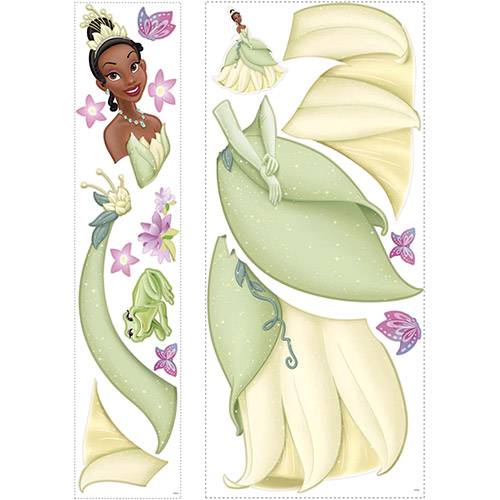 Tamanhos, Medidas e Dimensões do produto Adesivo de Parede Princess & Frog - Tiana Giant Peel & Stick Wall Decal Roommates/Disney Haus For Fun Colorido (101,6x45,7cm)