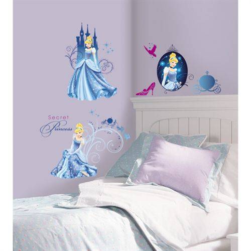 Tamanhos, Medidas e Dimensões do produto Adesivo de Parede Roommate Princesa Cinderela